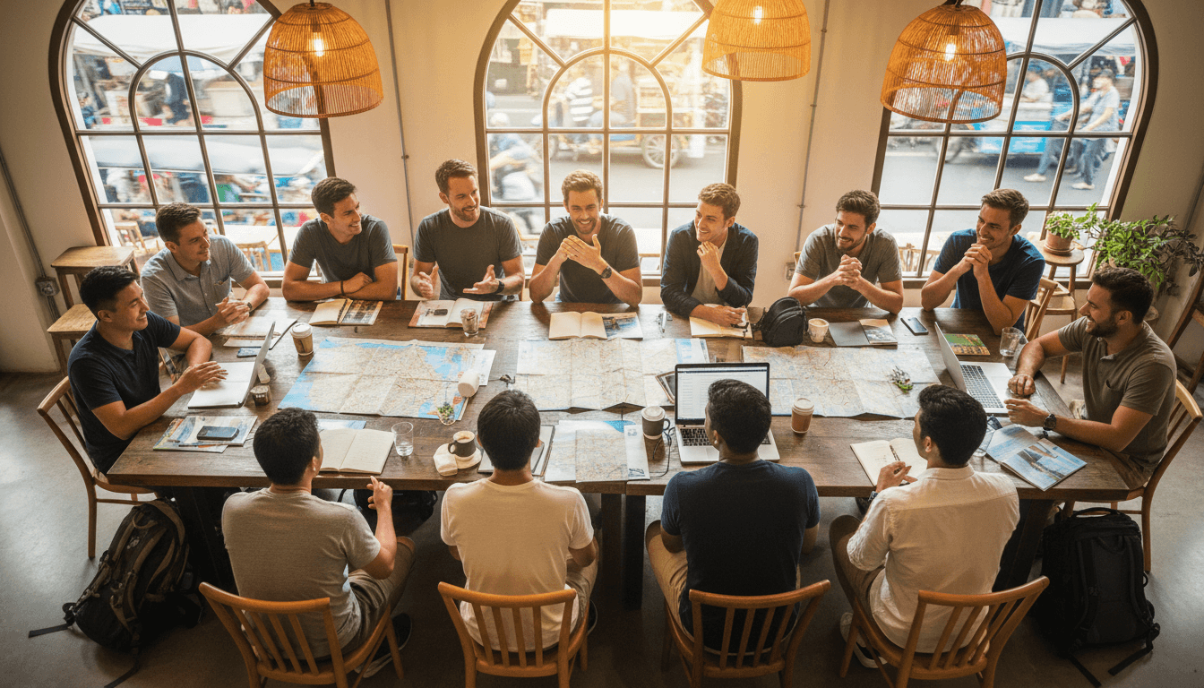 Passportbros community members meeting in Bangkok